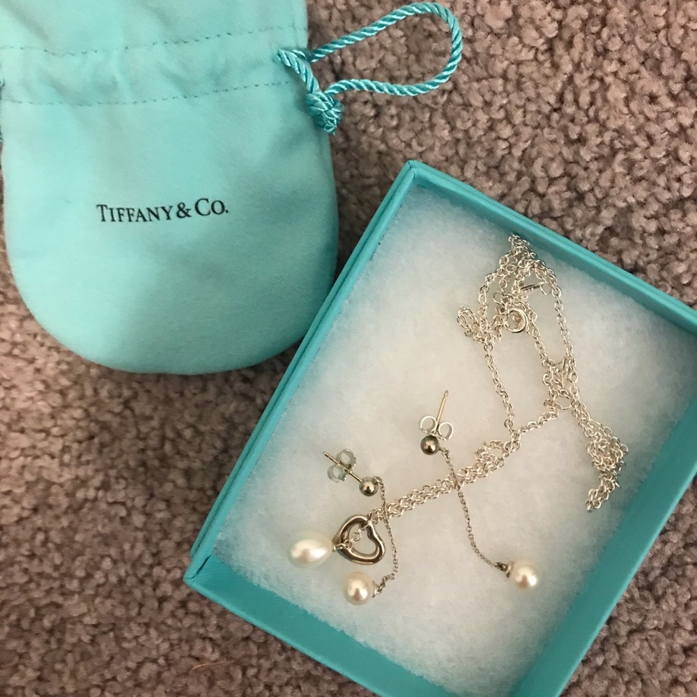 Tiffany and Co necklace and earring set